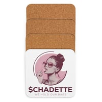 Image 3 of HODL QUEEN Cork-back coaster
