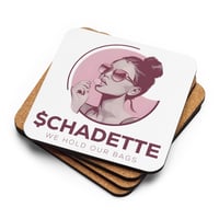 Image 1 of HODL QUEEN Cork-back coaster