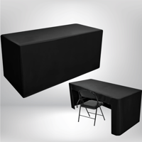 Image 2 of Personalized Open Back Tablecloth with Logo - 6ft