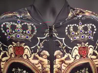 Image 5 of Rose Gold Baroque jewelled bomber jacket 