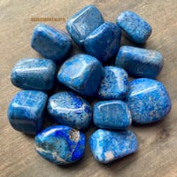 Image 1 of Azurite Tumbled Stone - Third Eye Stone, Psychic Development, Clarity & Intuition