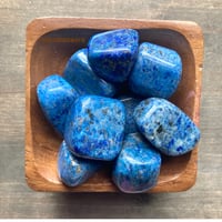 Image 2 of Azurite Tumbled Stone - Third Eye Stone, Psychic Development, Clarity & Intuition