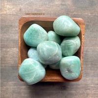 Image 2 of Amazonite Tumbled Stone - Throat Chakra Healing Stone, Communication, & Confidence