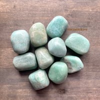 Image 1 of Amazonite Tumbled Stone - Throat Chakra Healing Stone, Communication, & Confidence