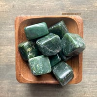Image 2 of Nephrite Jade Tumbled Stone – Heart Chakra Healing, Protection & Emotional Balance