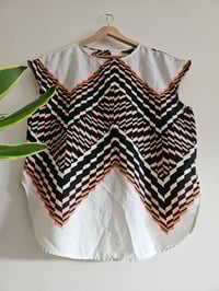 Image 1 of Pre loved Topshop retro zig zag print tunic 