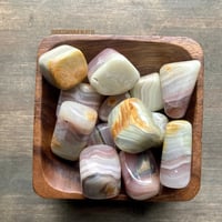 Image 2 of Pink Banded Onyx Tumbled Stone – Heart Healing & Emotional Support, Spiritual Growth