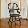 Miniature Hoop-back Windsor Chair - Aged Black Paint