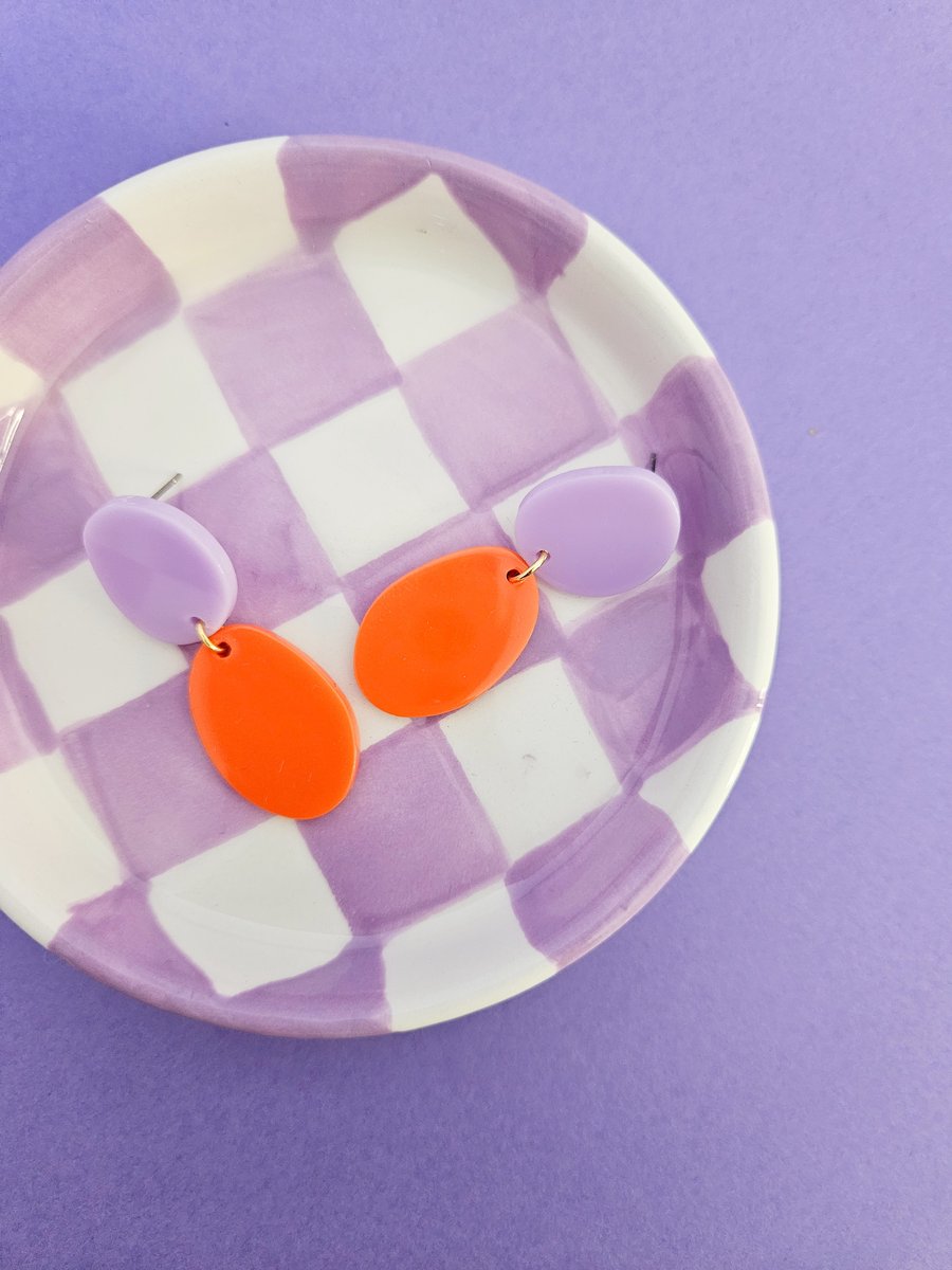 Image of Pendientes PARADISE - Lila-coral