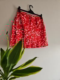 Image 3 of Pre loved Topshop delicate red and white polka mini skirt 
