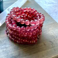 Image 2 of Strawberry Quartz Beaded Bracelet – Attract Love & Confidence 