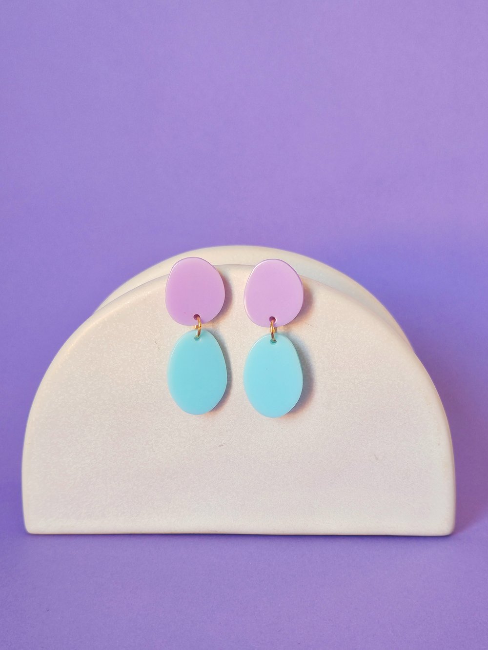 Image of Pendientes PARADISE- Lila-turquesa