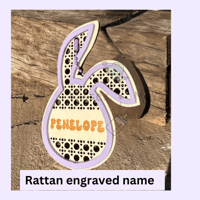 Image 2 of Personalised Easter Bunny Basket Tags 
