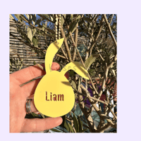 Image 3 of Personalised Easter Bunny Basket Tags 