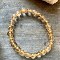 Image 4 of Citrine Beaded Bracelet, Citrine Gemstone Bracelet, For Abundance, Confidence & Prosperity 