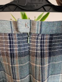 Image 3 of Vintage wool plaid tartan midi skirt