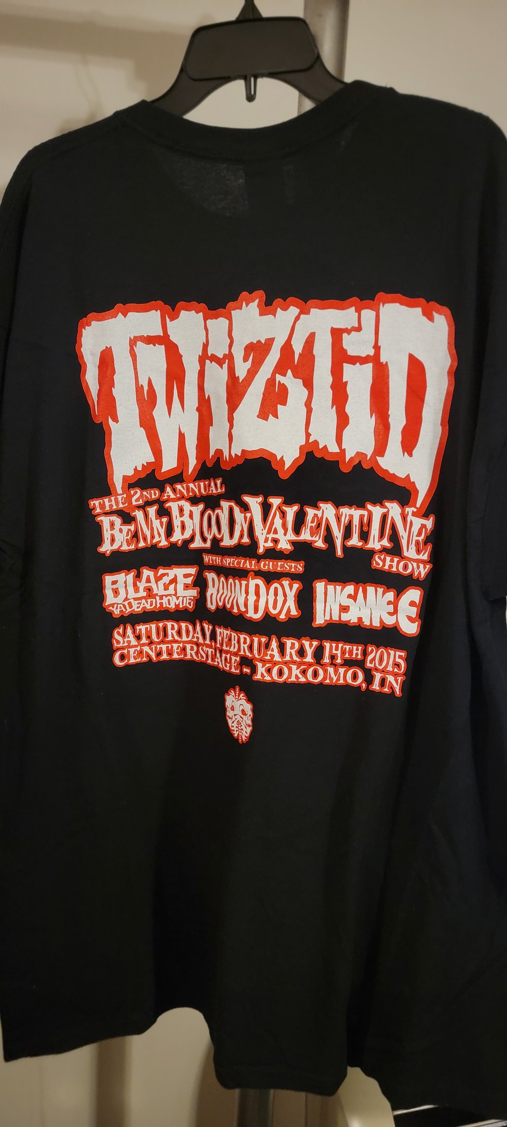 Twiztid Be My Bloody Valentine 2015 2xl tee