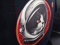 Image 4 of Space kitten 3, red rhinestones