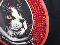 Image 5 of Space kitten 3, red rhinestones