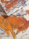 The Dog Beneath a Pine Tree Stone Lithograph Print