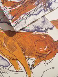 Image 8 of The Dog Beneath a Pine Tree Stone Lithograph Print