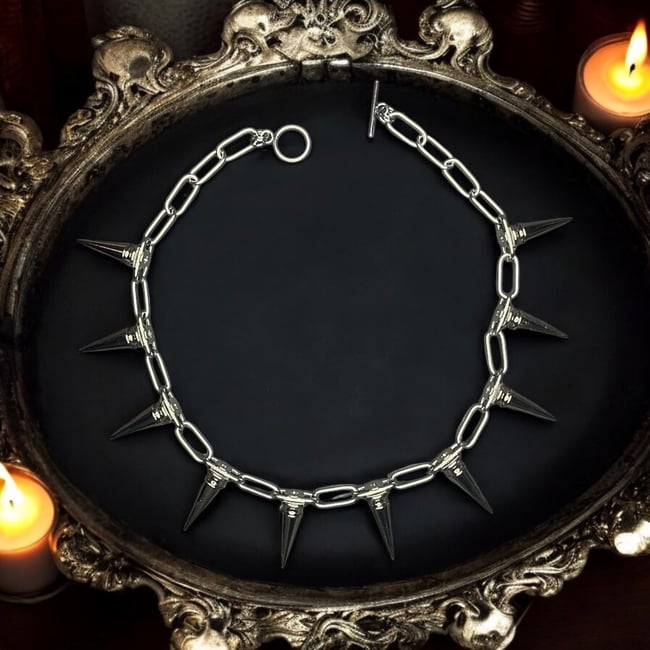 Spiked Tennis Necklace