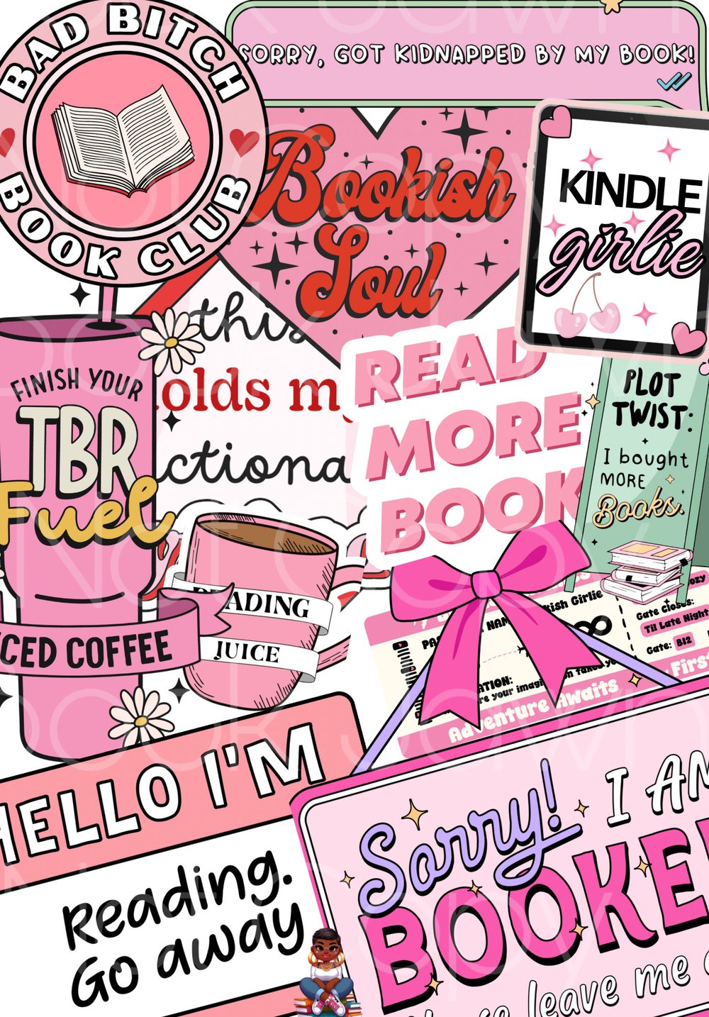 Image of Pink Collage Insert