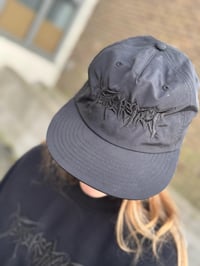 Image 2 of Black on black Surf Cap