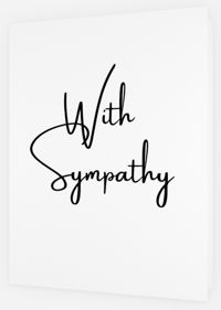 Image 1 of With Sympathy (cards & envelopes) min order 50 cards