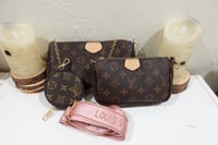  inspired LV Multi Pochette (pink)
