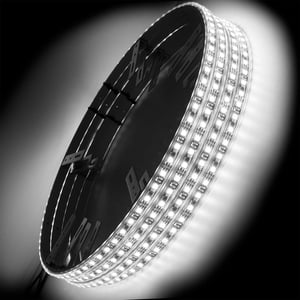 Image of ORACLE WHITE LED Wheel Rings - Single  Row (4) 