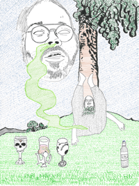 I Sniff It All Up (Four of Cups) print