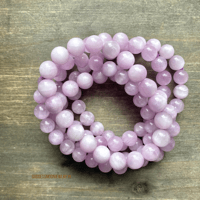 Image 2 of Kunzite Beaded Bracelet – Heart Healing Crystal, Love & Compassion Stone