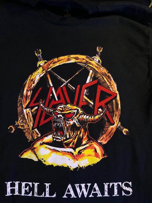 HELL AWAITS T-Shirt  (screenprint)