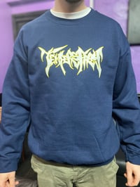 Yellow/Navy logo Crew
