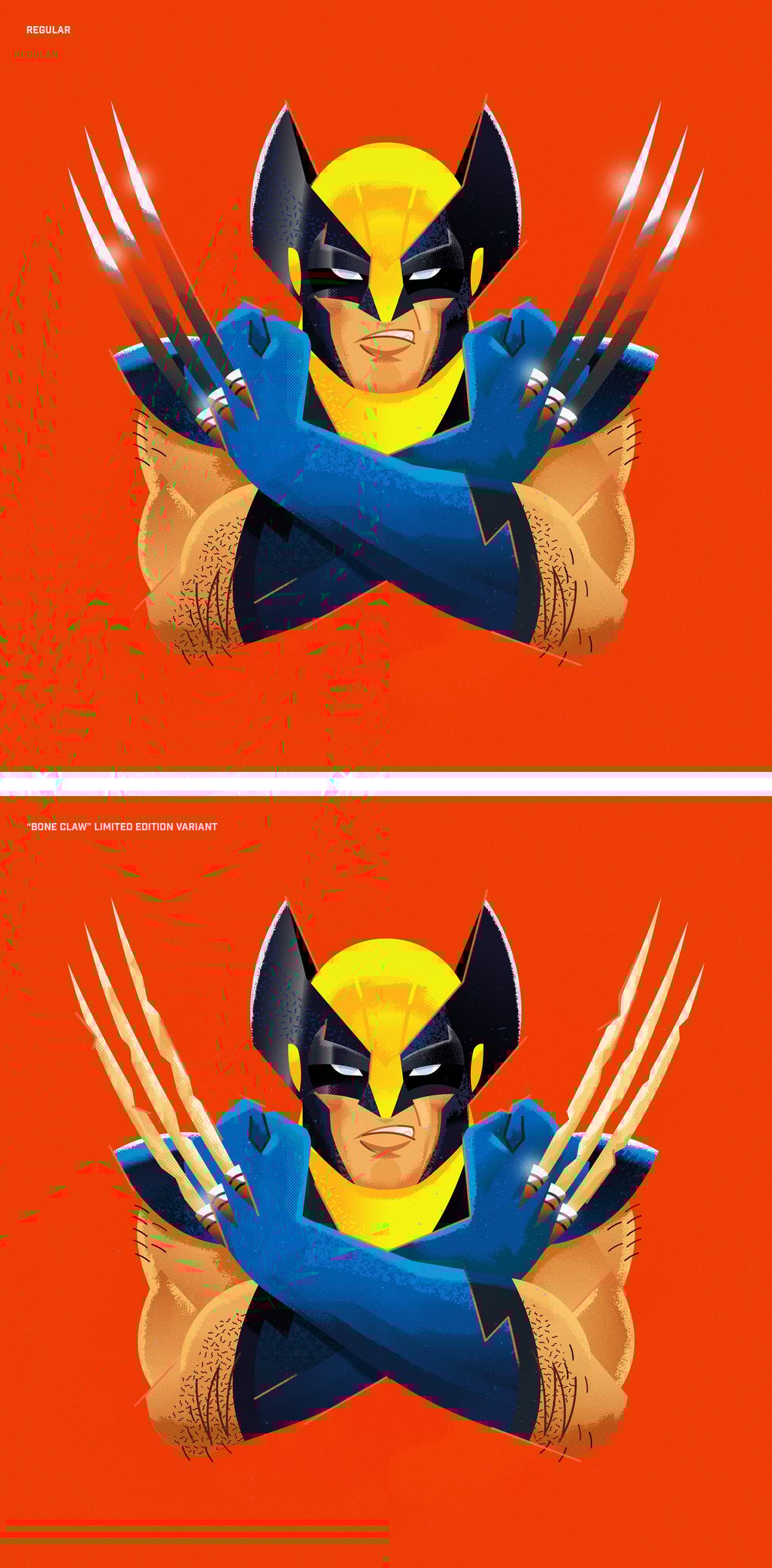 Portrait of Wolverine (Reg. & Bone Claw Variant) - Prints and Keychains / Portrait of Thunderbird