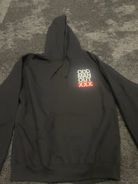 Image 1 of Black “Red Block” Hoodie