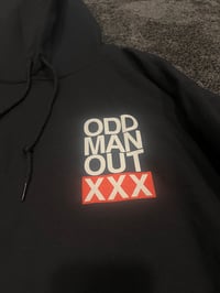 Image 2 of Black “Red Block” Hoodie