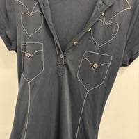 Image 2 of moschino beaded trompe l'oeil dress