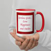 Cottage Garden Sunrise Mug - Red