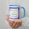 Rainbow Cottage Garden Mug - Blue