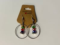Three Times The Charm Hoop Earrings 
