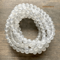 Image 1 of White Moonstone Beaded Bracelet | Intuition & Emotional Balance