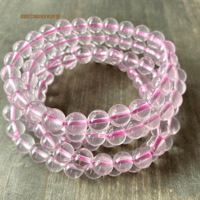 Image 1 of Rose Quartz Beaded Bracelet | Heart Chakra Healing & Unconditional Love