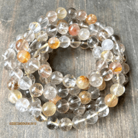 Image 1 of Gold Rutilated Quartz Beaded Bracelet | Manifestation & Personal Transformation