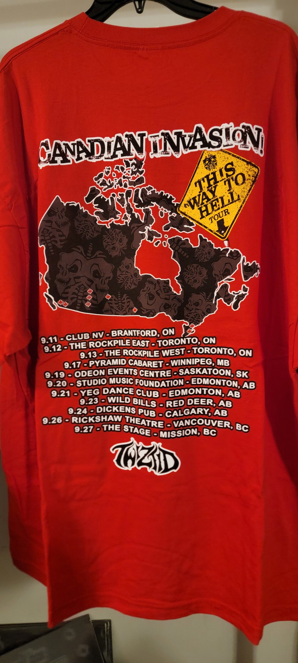 Twiztid Canadian Invasion This Way to Hell Tour tee 3xl