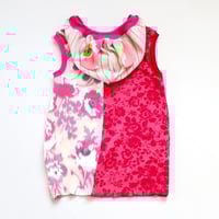 Image 5 of magenta pink red tiedye 10/12 spring rabbit ears hooded hoodie hood tunic top tank bunny shirt vest