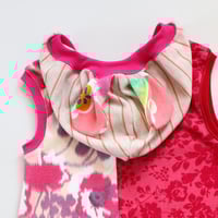Image 6 of magenta pink red tiedye 10/12 spring rabbit ears hooded hoodie hood tunic top tank bunny shirt vest