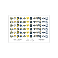 Image 2 of LA RAMS FOOTBALL NAIL DECALS 