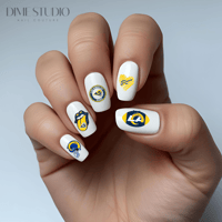 Image 1 of LA RAMS FOOTBALL NAIL DECALS 